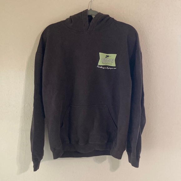 Brown hooded sweatshirt. Point Reyes Compost. Size Large. - Picture 2 of 5